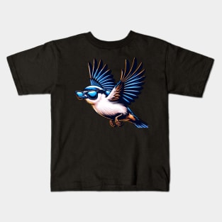 Cool White Breasted Nuthatch Kids T-Shirt